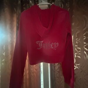 Juicy Couture Women's Red Hoodie